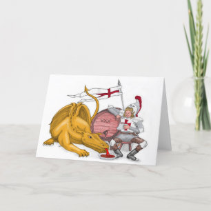 Grußkarte - Saint George und Dragon Dankeskarte