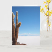 Grußkarte "Salar de Uyuni" Karte (Gelbe Blume)