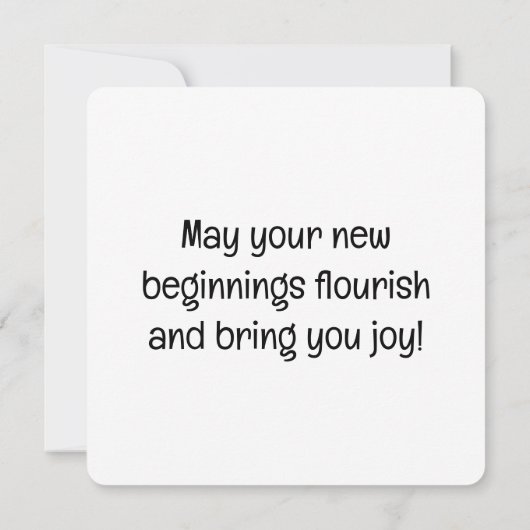 Grußkarte "Samen der Hoffnung" Karte (Rückseite)