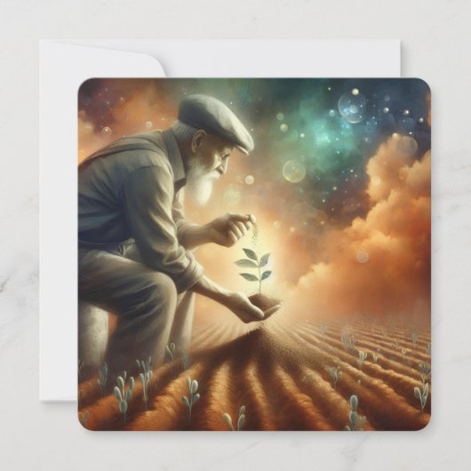 Grußkarte "Samen der Hoffnung" Karte (Vorderseite)