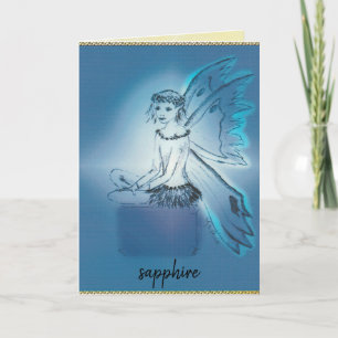 Grußkarte Sapphire/September Karte