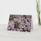 Grußkarte - Schmetterlinge und Blume Karte (Vorderseite)