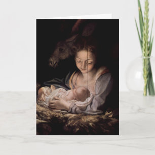 Grußkarte (Schrift): Luke 2:19 Dew Divine Feiertagskarte