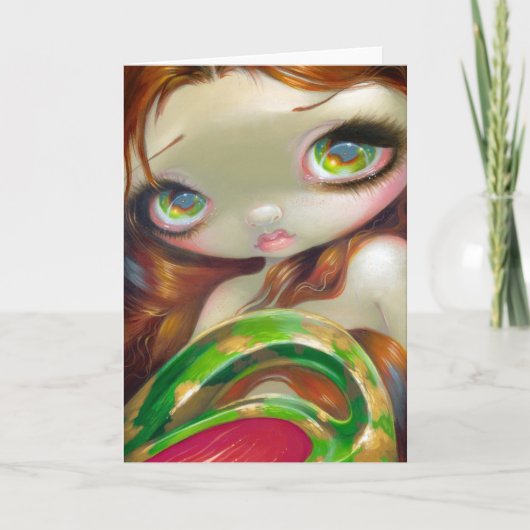 Grußkarte "Schwanz des Mossy Gold" Karte (Vorderseite)