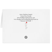 Grußkarte Schwarz-Weiß-Pitbuls-Sketch (Rückseite Horizontal)