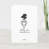 Grußkarte "Schwarze Rose" Karte (Rückseite)