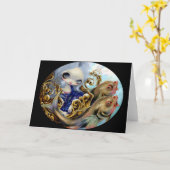 Grußkarte "Sea Chariot" Karte (Gelbe Blume)