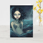 Grußkarte "Sea Storm" Karte (Gelbe Blume)