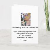 Grußkarte: "Selbstheilung" Karte (Rückseite)