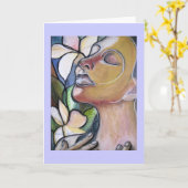 Grußkarte: "Selbstheilung" Karte (Gelbe Blume)