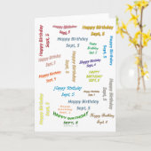 Grußkarte September, 5 Geburtstag Karte (Gelbe Blume)