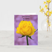 Grußkarte Single Gelb Rose Karte (Gelbe Blume)