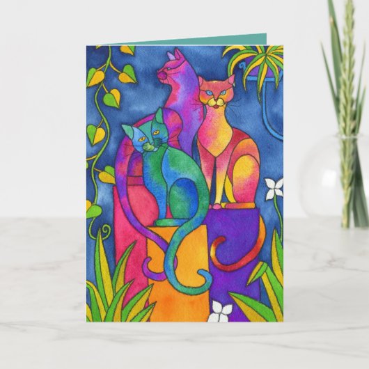 Grußkarte - Sitzen stolz Karte (Vorderseite)