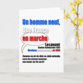 Grußkarte Slogan En Marche Karte (Gelbe Blume)