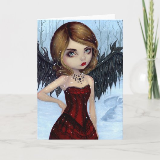 Grußkarte "Snow Angels" Karte (Vorderseite)