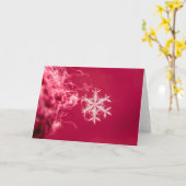 Grußkarte Snowflake Karte (Gelbe Blume)