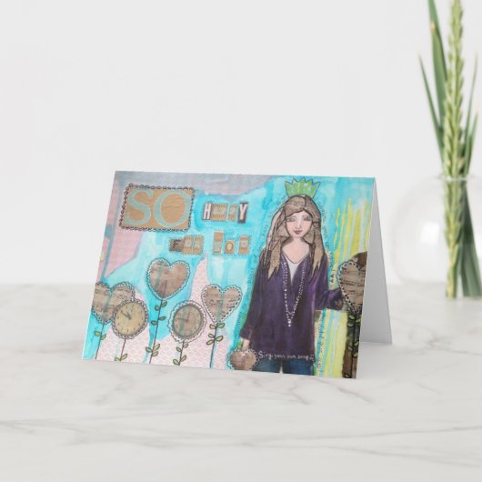 Grußkarte so glücklich für Sie Karte (Vorderseite)