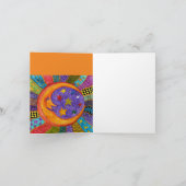 Grußkarte Sonne, Mond und Sterne (Innenseite)