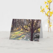 Grußkarte Sonnenstrahlen im 60. Jubiläum in Bäumen Karte (Gelbe Blume)
