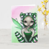 Grußkarte "Spearmint Sprite" Karte (Gelbe Blume)