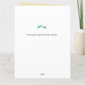 Grußkarte ; Spezielles Paar ihres Hochzeitstages Karte (Rückseite)