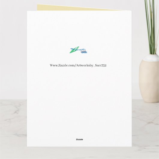 Grußkarte ; Spezielles Paar ihres Hochzeitstages Karte (Rückseite)