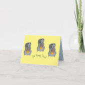 Grußkarte - Spielhosen mit Acorns Karte (Vorderseite)