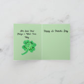 Grußkarte : St Patrick's Day Feiertagskarte (Innenseite)