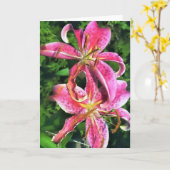 Grußkarte Stargazer Lilies Karte (Gelbe Blume)