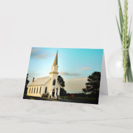 Grußkarte - Texas Country Church Karte