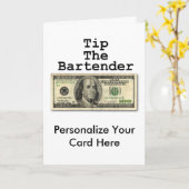 Grußkarte - TIPP DEN BARKEEPER! Karte (Gelbe Blume)