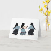 Grußkarte - Töne zwischen Welten Karte (Gelbe Blume)