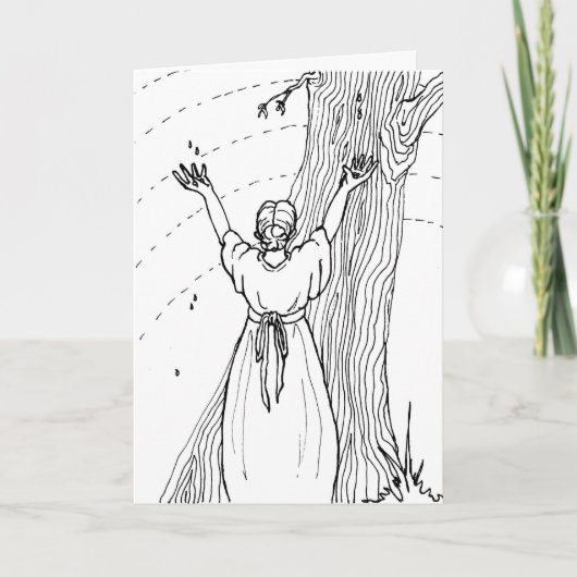 Grußkarte - Tränen fangen Karte (Vorderseite)