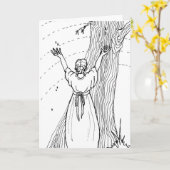 Grußkarte - Tränen fangen Karte (Gelbe Blume)