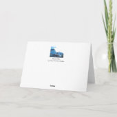 Grußkarte "Tranquil Blue" Karte (Rückseite)