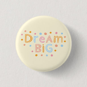 Grußkarte, Träume groß, süße Dankeschön-Karte Button