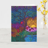 Grußkarte "Tree" Karte (Gelbe Blume)