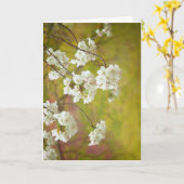 Grußkarte, unbedruckte Innenseite Karte (Gelbe Blume)