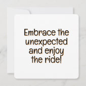 Grußkarte "Unerwartete Abenteuer" Karte (Rückseite)