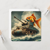 Grußkarte "Unerwartete Abenteuer" Karte (Vorderseite/Rückseite Beispiel)