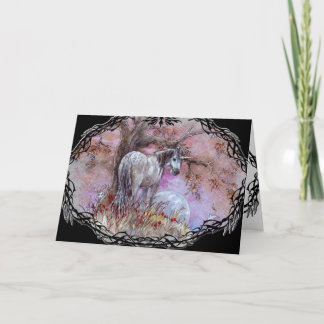 Grußkarte - Unicorn Dappled Mare Karte