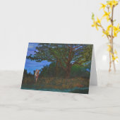 Grußkarte "Unter dem Eichenbaum" Karte (Gelbe Blume)