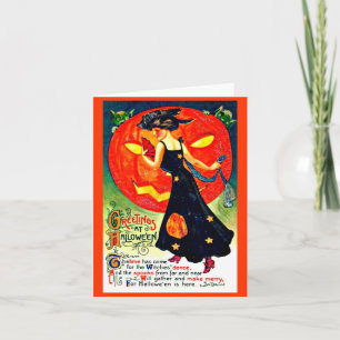 Grußkarte-Urlaub Kunst-Vintages Halloween 48 Karte