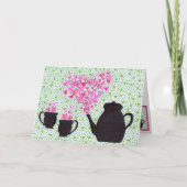 Grußkarte - Valentine Tee Karte (Vorderseite)