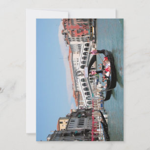 Grußkarte Venedig Canal Flat Einladung
