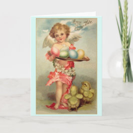 Grußkarte viktorianisch Angel Easter Feiertagskarte