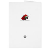 Grußkarte Vintag Moon Angel (Hinten)