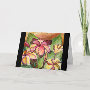 Grußkarte: "Vivian's Plumeria" Karte