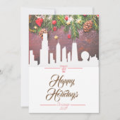 Grußkarte von Chicago Skyline Einladung (Vorderseite)