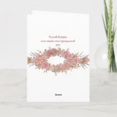 Grußkarte von Daisy Snowman 2011 Feiertagskarte (Rückseite)